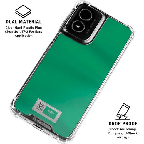 Saudi Arabia Soccer Flag Moto G Power 5G (2024) Clear Case